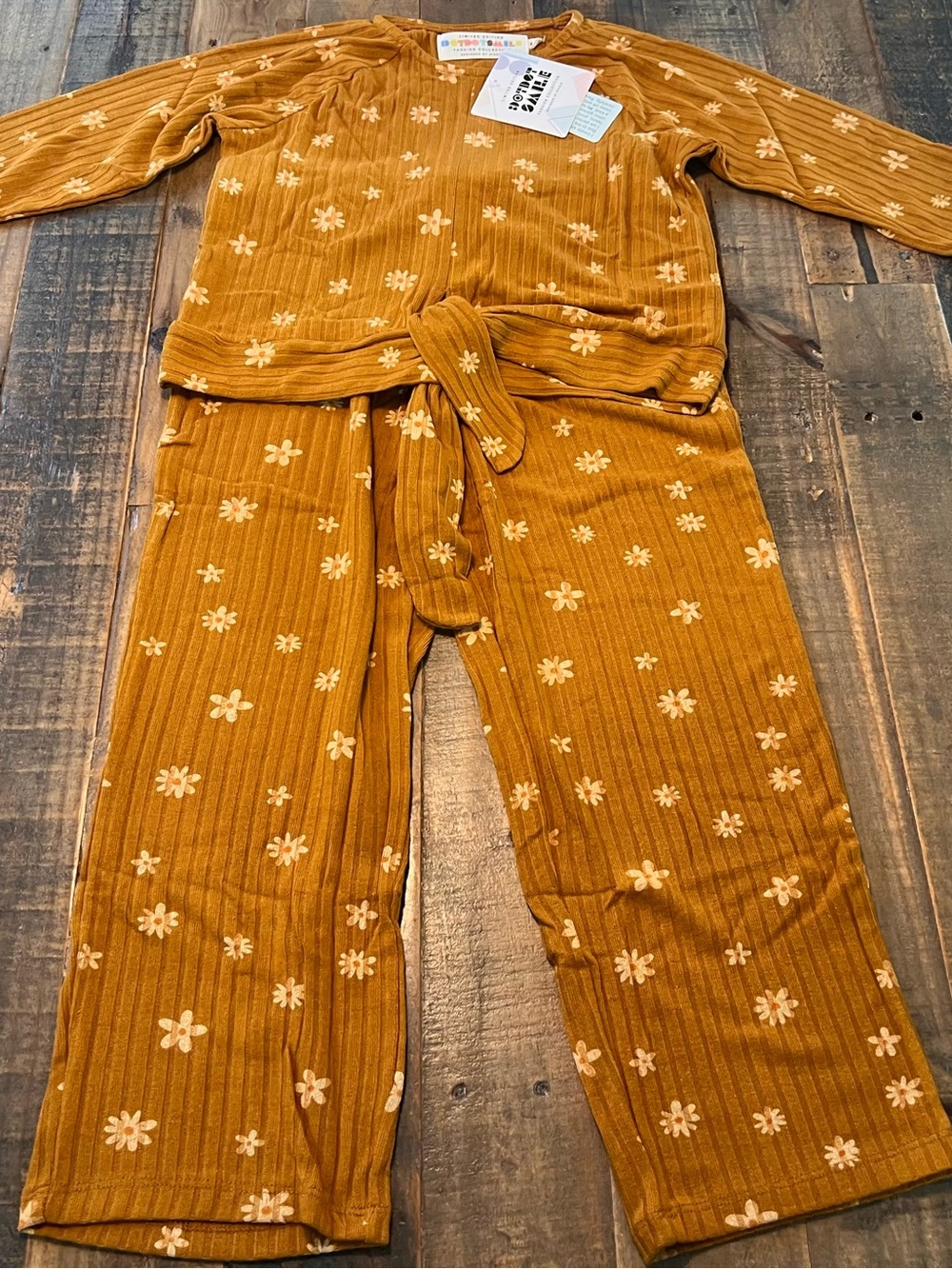 Dot Dot Smile size 5/6 or 8/10 girls boho ribbed set new